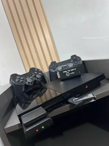 Vendo Play 2 SLIM Desbloqueado! 2 controles +35 jogos (Informações abaixo)