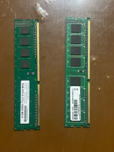 Memória ram ddr3 2 pentes de 4gb gigas cada