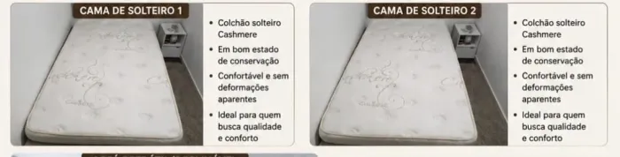 VENDE-SE DUAS CAMA BOX SOLTEIRÃO
