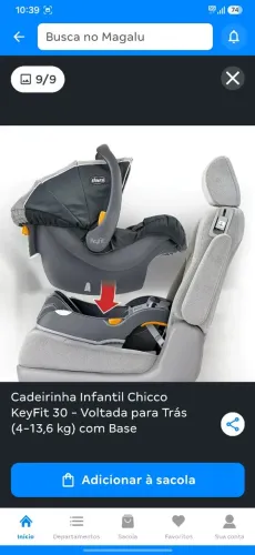 Cadeirinha para carro chico