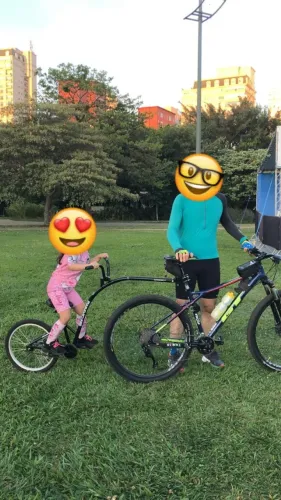 BIKE CARONINHA - REBOQUE INFANTIL PARA BICICLETA CARONA INFANTIL ARO 20 