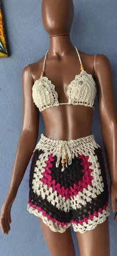 Conjunto de crochê 