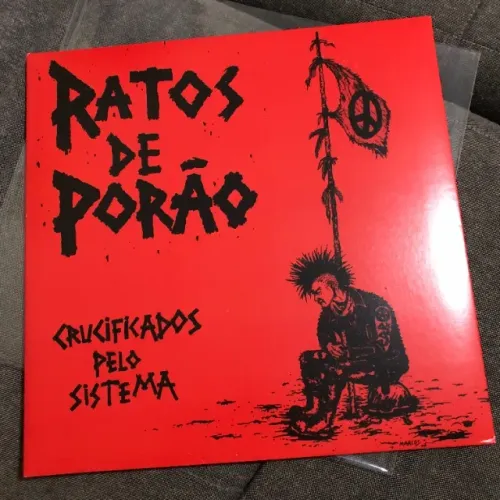 LP Ratos De Porão - Crucificados Pelo Sistema 1984 Importado Punk Hardcore Disco de Vinil