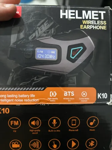 Fone de ouvido de capacete