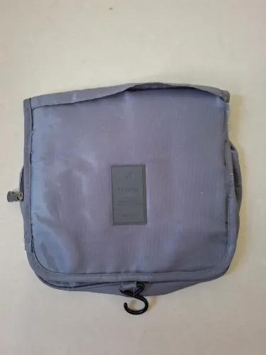 Necessaire Cinza Travel Espaçosa