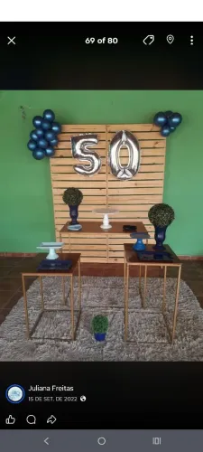 Painel Pallet para festas