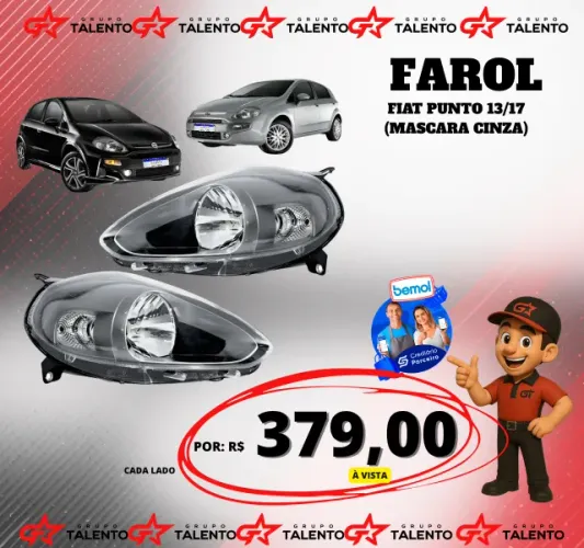 FAROL PUNTO(MASCARA CINZA)