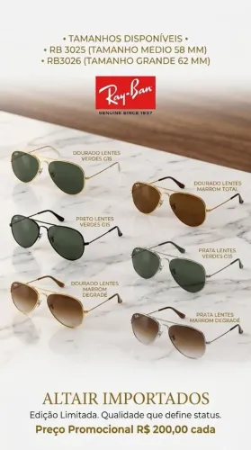 Óculos Ray-Ban Aviator