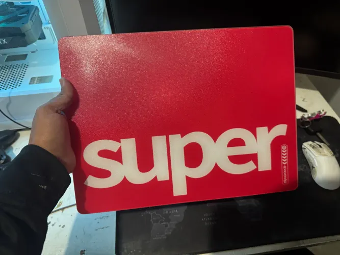 Mouse pad de vidro