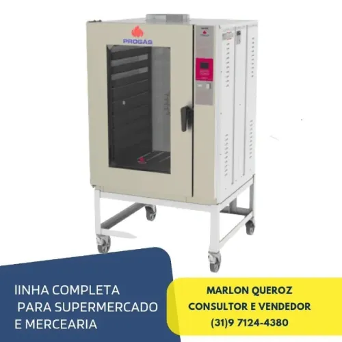 Forno Turbo 10 Esteiras Elétrico Progas