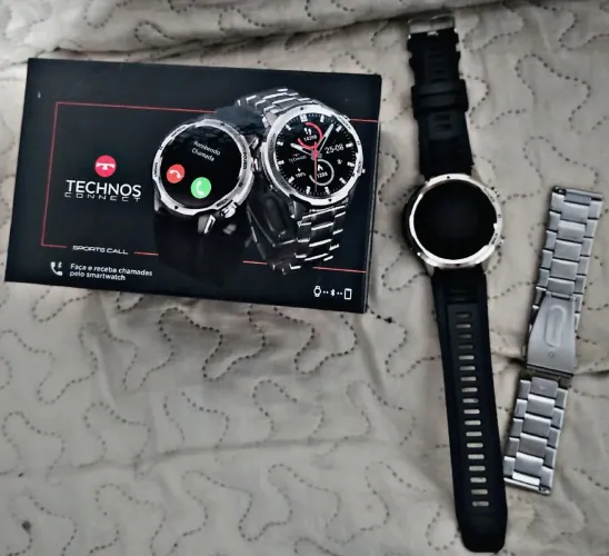 Troco Relogio technos por corda de prata 11mm, relógio novo, o vidro não arranha. 
