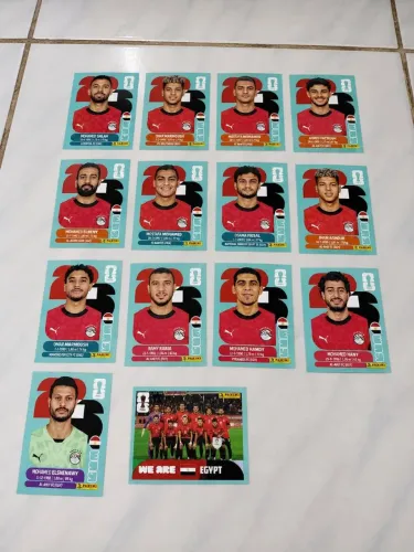 Figurinhas seleção do Egito