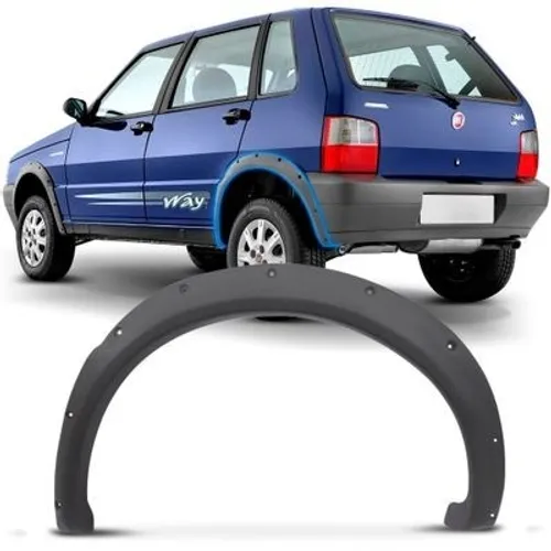 Kit Alargador P/ Rodas - Moldura do Paralama Fiat Uno Way  - até 2011