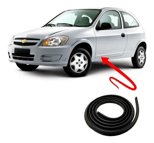 Kit Borracha de Vedação P/ 4 Portas Chevrolet Celta / Corsa / Prisma