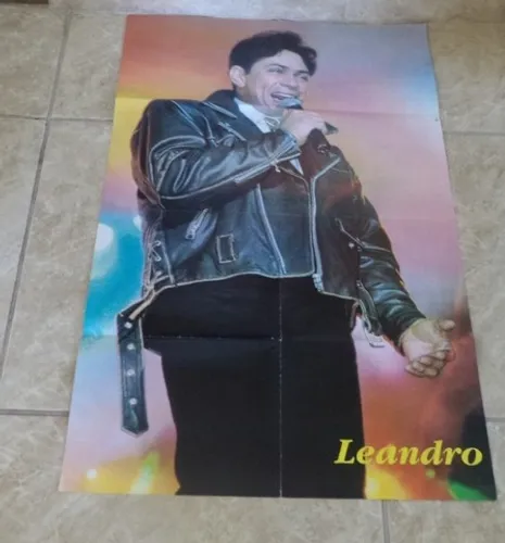 Superpôster Do Ídolo Romântico Leandro Para Sempre! Para Colecionadores.