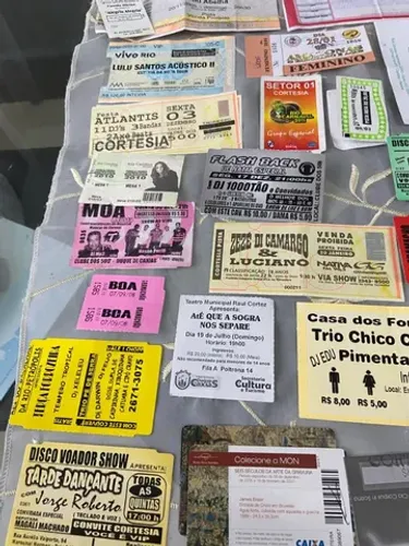 Coleção ingressos Teatro e Shows RJ de 2001 a 2015