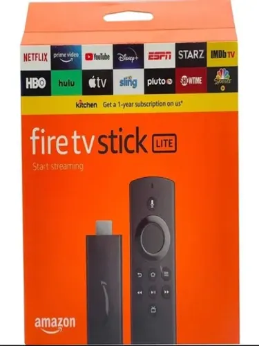 Fire TV Stick Lite Amazon com Controle por Voz - Full HD - 8GB - Preto