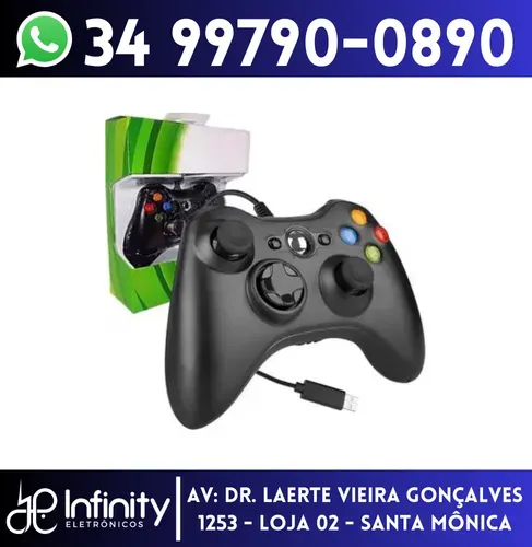 Controle Usb Xbox 360 para Pc Notebook 