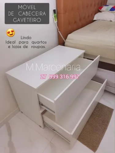 MÓVEL DE CABECEIRA  GAVETEIRO