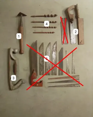 Antigas ferramentas Usadas (Item para Colecionador ou Decoração)