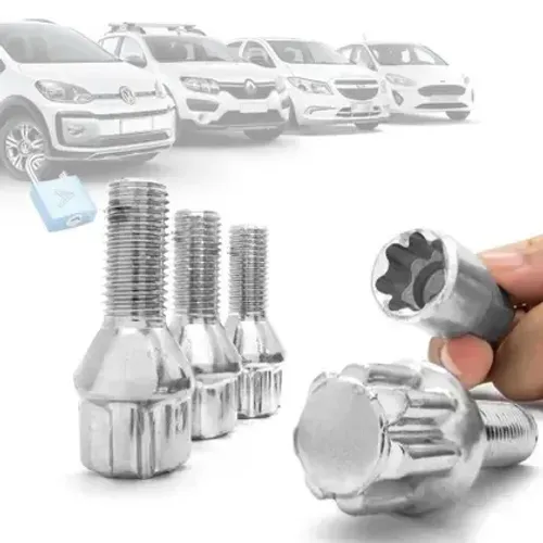 PARAFUSO DIF. DE ROUBO AUDI/GOLF/BORA (4PÇS) - EMBLEMAX