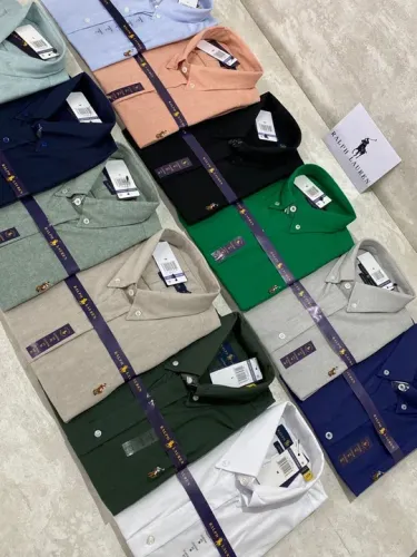 Camisa Social Ralph Lauren Short Sleeve Custom Fit - Mangas Curtas