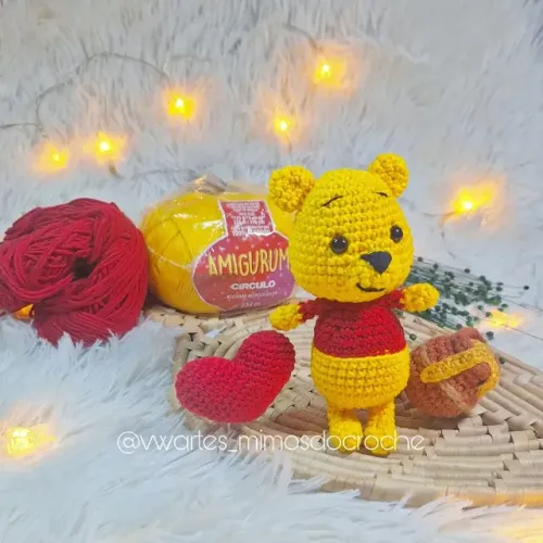 Ursinho Pooh Amigurumi Crochê