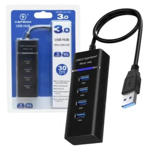 HUB USB 3.0 4 Portas High Speed até 5Gbps