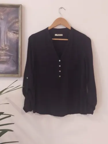 Camisa preta casual