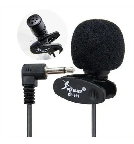 Microfone De Lapela Kp-911 Para Youtubers - BOX7