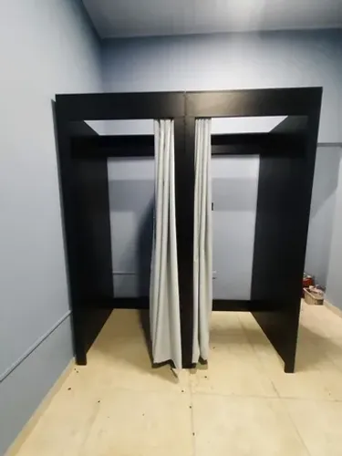Provador duplo preto MDF