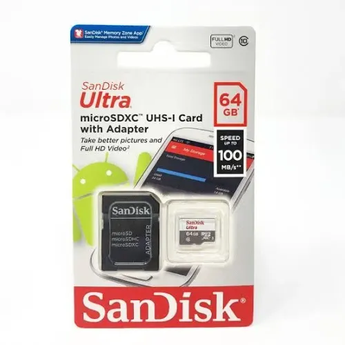 Cartão de Memória SanDisk extreme 64GB microSDXC UHS-I com Adaptador