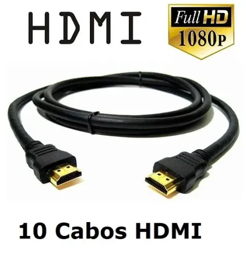 Cabo hdmi 2 metros kit com 10 unidades