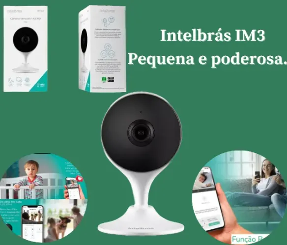 Câmera De Segurança Intelbras Im3 Wi-fi Full Hd 1080p