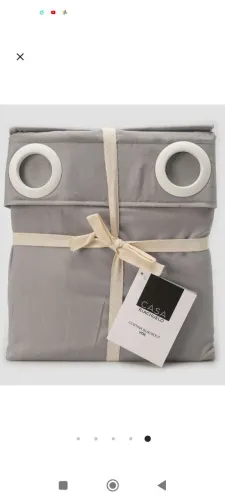 Cortina Blackout Voil Cinza - Casa Riachuelo