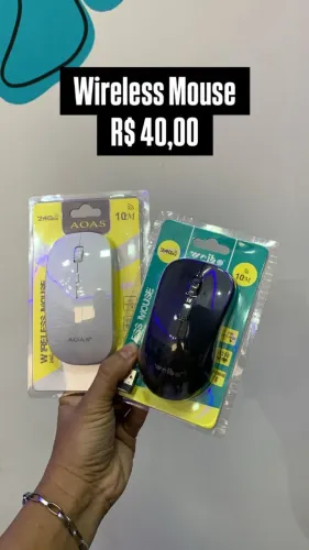 Wireless Mouse / R$ 40,00 | Novo | Loja Física
