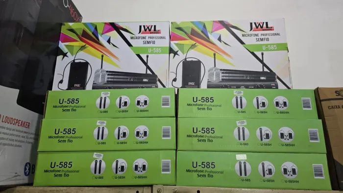 Microfone Sem Fio Profissional JWL U-585