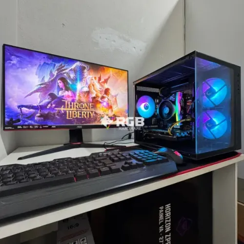 PC Gamer COMPLETO RYZEN 5 + RX 6600 + 1 ano de garantia e em até 12x