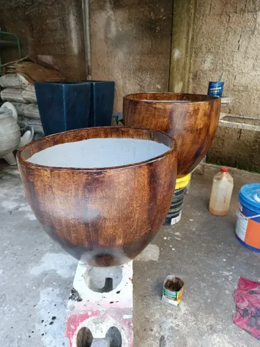Vasos fibra com cimento 
