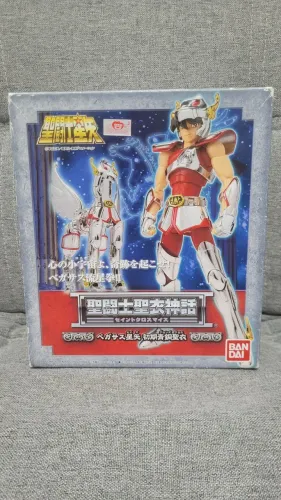 Boneco Seiya de Pégaso v1 1.0 cloth myth Bandai cavaleiros do zodíaco Saint Seiya