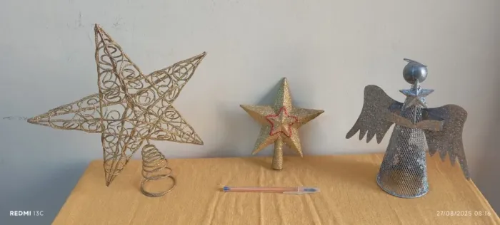 kit c/3 PONTEIRAS/ENFEITES  DE ÁRVORE DE NATAL 