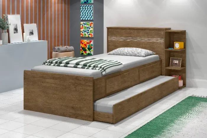 Cama Báu Com Auxiliar ! Entrega + Montagem Grátis.