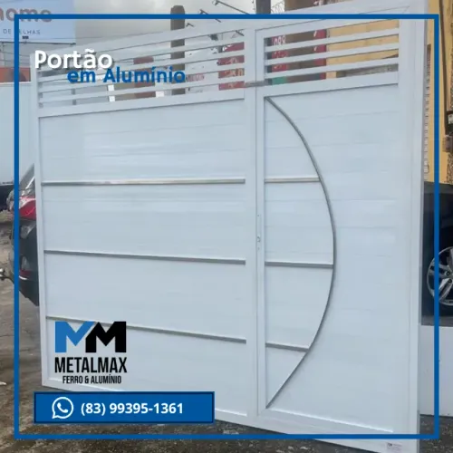 Portão em Alumínio (fabricamos sob encomenda)