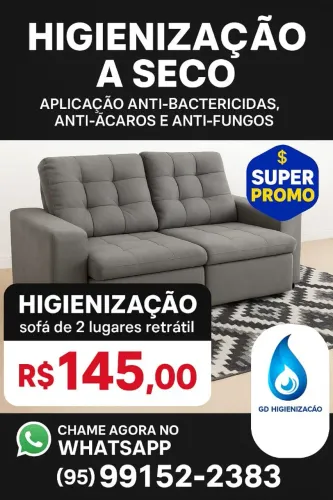 Sofá limpo ? e higienizado