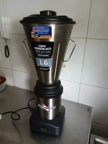 LIQUIDIFICADOR 6 LITROS L6 BAIXA ROTAÇÃO PARA MASSAS PESADAS SKYMSEN NOVO