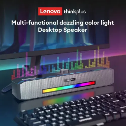 Caixa De Som Lenovo Thinkplus Soundbar Ts33-b Rgb- Bluetooth Cor Preto