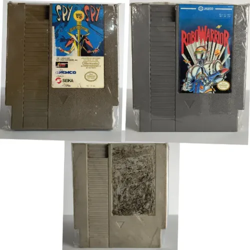 Lote Jogos Nes - Spy Vs Spy + Robot Warrior + Coletanea