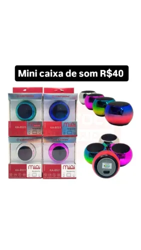 Mini caixa de som 