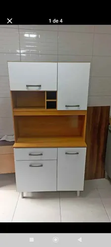 Armário de cozinha com pezinho novo na embalagem