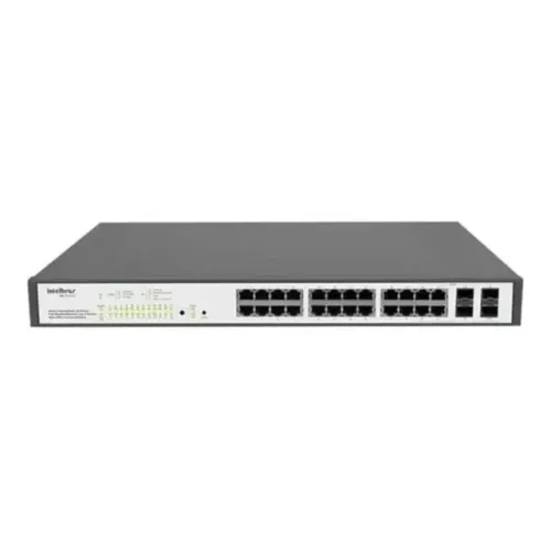 Switch intelbras sg 2404 24 Portas Gigabit Ethernet PoE